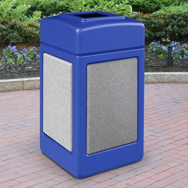 Commercial Zone CZ 720330 42 Gallon Blue Open Top Square